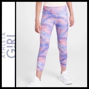 Athleta Girl Printed Chit Chat Capri Legging